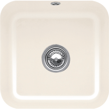  - VILLEROY&BOCH Cisterna 50 Zlewozmywak podblatowy, 44,5 x 44,5 cm kremowy połysk z powłoką ceramicplus 670301KR - 670301KR - Łazienki Szydłowski