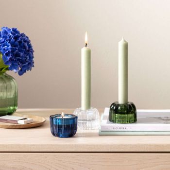 - Villeroy&Boch Fleur Świecznik Niebieski, 6,3 x 4,5 cm, szkło 1173380860 - 1173380860 - Łazienki Szydłowski