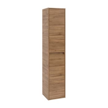  - Villeroy & Boch Skyla szafka wysoka 170 x 35  cm , 2 drzwi kolor kansas oak C80100RH - C80100RH - Łazienki Szydłowski