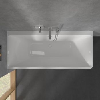  - Villeroy & Boch Subway 3.0 wanna narożna asymetryczna 180 x 80 cm  z obudową biała UBQ180SBW9CL00V01 - UBQ180SBW9CL00V-01 - Łazienki Szydłowski