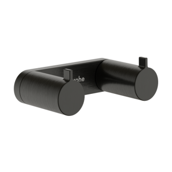 - HANSGROHE AddStoris S Haczyk na ręcznik, podwójny czarny chrom szczotkowany 41785340 - 41785340 - Łazienki Szydłowski