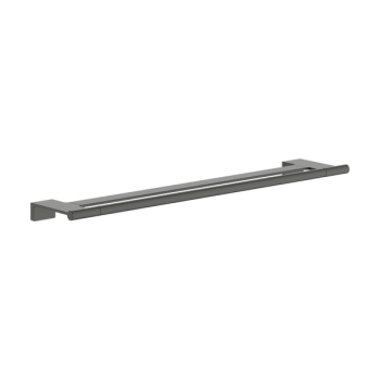 - Hansgrohe AddStoris S Wieszak na ręcznik kąpielowy, podwójny czarny chrom szczotkowany 41763340 - 41763340 - Łazienki Szydłowski