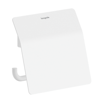  - Hansgrohe AddStoris S Uchwyt na papier toaletowy z osłoną biały mat 41783700 - 41783700 - Łazienki Szydłowski