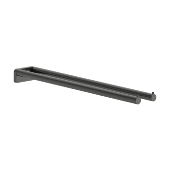 - Hansgrohe AddStoris S Wieszak na ręczniki, 2-ramienny czarny chrom szczotkowany 41787340 - 41787340 - Łazienki Szydłowski