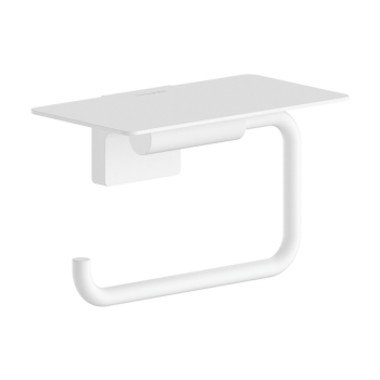  - Hansgrohe AddStoris S Uchwyt na papier toaletowy z półką biały  mat 41789700 - 41789700 - Łazienki Szydłowski