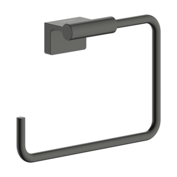  - Hansgrohe AddStoris S Wieszak na ręcznik typu Ring czarny chrom szczotkowany 41784340 - 41784340 - Łazienki Szydłowski