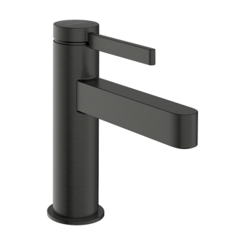  - Hansgrohe Finoris bateria umywalkowa 100 CoolStart z kompletem odpływowym Push-Open czarny chrom szczotkowany 76012340 - 76012340 - Łazienki Szydłowski