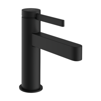 - Hansgrohe Finoris bateria umywalkowa 100 CoolStart z kompletem odpływowym Push-Open czarny mat 76012670 - 76012670 - Łazienki Szydłowski