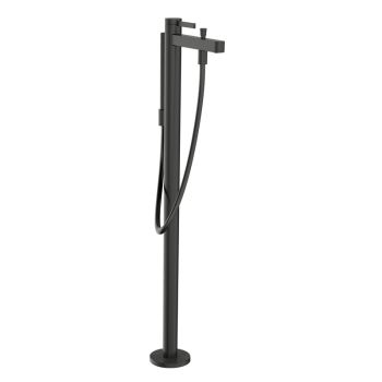  - HANSGROHE Finoris bateria wannowa wolnostojąca czarny chrom szczotkowany 76445340 - 76445340 - Łazienki Szydłowski