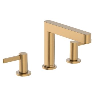 - HANSGROHE Finoris 3-otworowa bateria umywalkowa brąz szczotkowany 76033140 - 76033340-1 - Łazienki Szydłowski