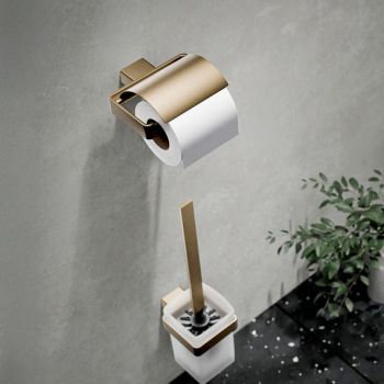 - EMCO Loft Uchwyt na papier toaletowy z pokrywką braz szczotkowany 050001700 - 050001700 - Łazienki Szydłowski