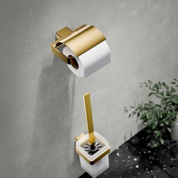  - EMCO Loft Uchwyt na papier toaletowy z pokrywką kolor zloty  050000700 - 050000700 - Łazienki Szydłowski