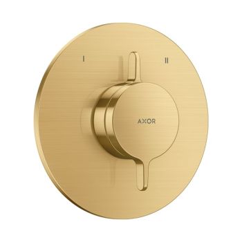 - AXOR One Bateria z mieszaczem do 2 odbiorników, podtynkowa złoty optyczny szczotkowany 48415250 - 48415250 - Łazienki Szydłowski