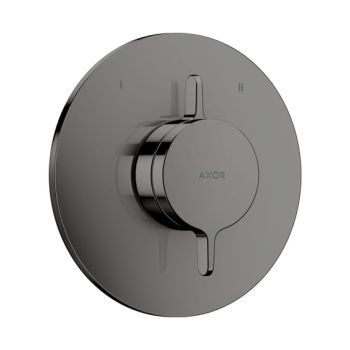 - AXOR One Bateria z mieszaczem do 2 odbiorników, podtynkowa czarny chrom polerowany 48415330 - 48415330 - Łazienki Szydłowski