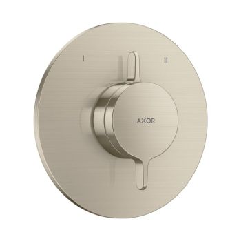  - AXOR One Bateria z mieszaczem do 2 odbiorników, podtynkowa nikiel szczotkowany 48415820 - 48415820 - Łazienki Szydłowski