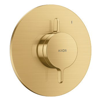  - AXOR One Bateria z mieszaczem do 1 odbiornika, podtynkowa złoty optyczny szczotkowany 48615250 - 48615250 - Łazienki Szydłowski
