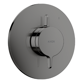 - AXOR One Bateria z mieszaczem do 1 odbiornika, podtynkowa czarny chrom polerowany 48615330 - 48615330 - Łazienki Szydłowski