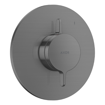 - AXOR One Bateria z mieszaczem do 1 odbiornika, podtynkowa czarny chrom szczotkowany 48615340 - 48615340 - Łazienki Szydłowski