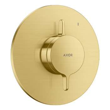 - AXOR One Bateria z mieszaczem do 1 odbiornika, podtynkowa mosiądz szczotkowany 48615950 - 48615950 - Łazienki Szydłowski