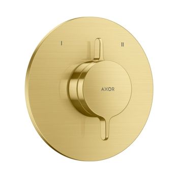- AXOR One Bateria z mieszaczem do 2 odbiorników, podtynkowa mosiądz szczotkowany 48415950 - 48415950 - Łazienki Szydłowski
