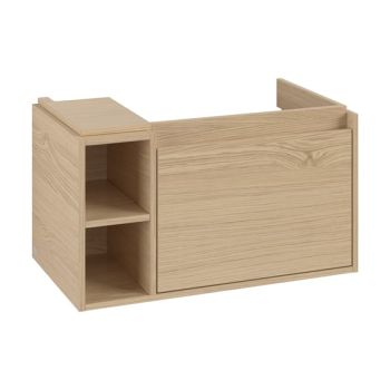 - Villeroy & Boch Skyla szafka pod umywalkę, 1 szuflada z otwartą półką, kolor nordic oak C78700VJ - C78700VJ - Łazienki Szydłowski