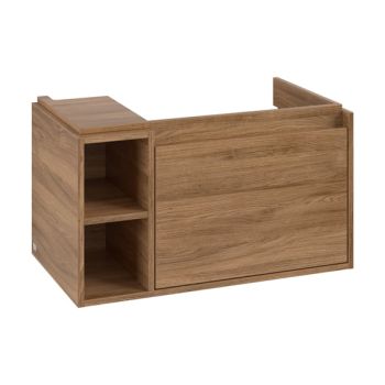  - Villeroy & Boch Skyla szafka pod umywalkę, 1 szuflada z otwartą półką, kolor kansas oak C78700RH - C78700RH - Łazienki Szydłowski