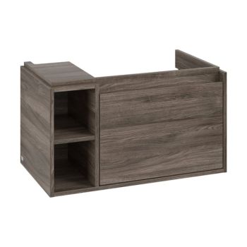 - Villeroy & Boch Skyla szafka pod umywalkę, 1 szuflada z otwartą półką, kolor stone oak C78700RK - C78700RK - Łazienki Szydłowski