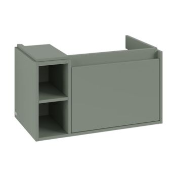 - Villeroy & Boch Skyla szafka pod umywalkę, 1 szuflada z otwartą półką, kolor soft green C78700AF - C78700AF - Łazienki Szydłowski