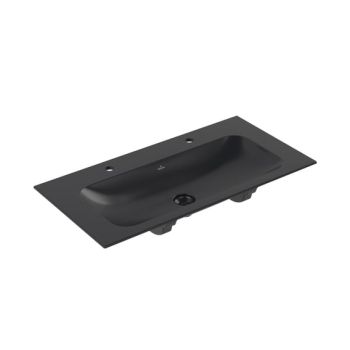 - Villeroy & Boch Finion podwójna umywalka z CeramicPlus, kolor pure black 4164A1R7 - 4164A1R7 - Łazienki Szydłowski
