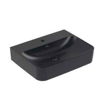 - Villeroy & Boch Finion umywalka ścienna z CeramicPlus, kolor pure black 416864R7 - 416864R7 - Łazienki Szydłowski