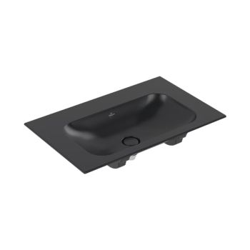 - VILLEROY & BOCH Finion Umywalka meblowa 80 x 50 cm pure black z powłoką CeramicPlus 416483R7 - 416483R7 - Łazienki Szydłowski