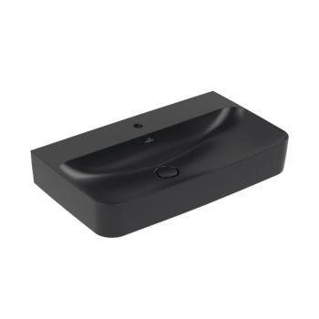 - VILLEROY & BOCH Finion Umywalka 80 x 47 cm pure black z powłoką CeramicPlus 41688CR7 - 41688CR7 - Łazienki Szydłowski