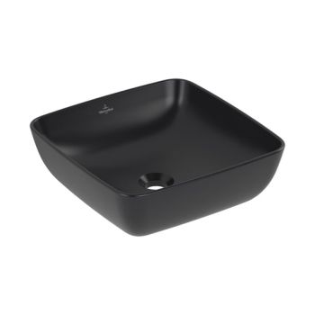 - VILLEROY & BOCH Artis Umywalka stojąca na blacie 41 x 41 cm pure black z CeramicPlus 417841R7 - 417841R7 - Łazienki Szydłowski