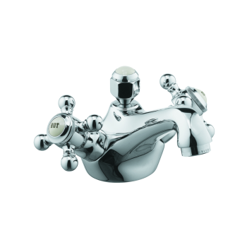 - KLUDI 1926 bateria umywalkowa z zestawem odpływowym z cięgnem, kolor chrom 510120520 - 510120520 - Łazienki Szydłowski
