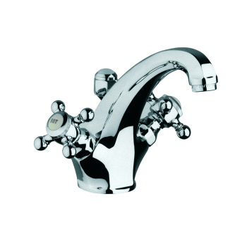 - Kludi 1926 bateria umywalkowa z zestawem odpływowym z cięgnem, kolor chrom 510100520 - 510100520 - Łazienki Szydłowski