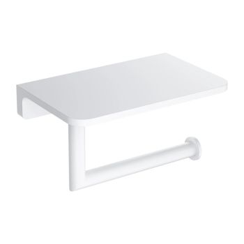  - OMNIRES MODERN PROJECT  uchwyt na papier toaletowy z półką lewy/prawy biały mat MP60511WM - MP60511WM - Łazienki Szydłowski