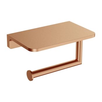  - OMNIRES MODERN PROJECT  uchwyt na papier toaletowy z półką lewy/prawy miedź szczotkowana MP60511CPB - MP60511CPB - Łazienki Szydłowski