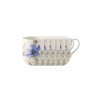  - Villeroy & Boch Mariefleur Gris Basic Kubek do Latte Macchiato 0,48 l, zestaw 6 sztuk 100050430 - 100050430 - Łazienki Szydłowski