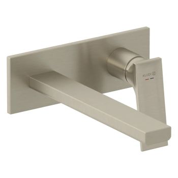  - KLUDI DECUS ścienna bateria umywalkowa ,wylewka 24 cm nikiel szczotkowany 54245N575 - 54245N575 - Łazienki Szydłowski