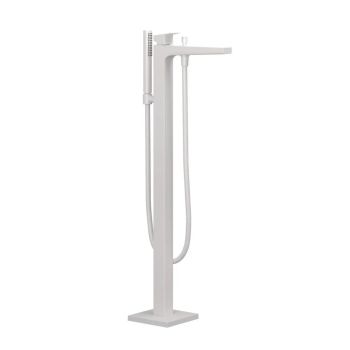  - KLUDI DECUS jednouchwytowa bateria wannowo-natryskowa biały mat 545905375 - 545905375 - Łazienki Szydłowski