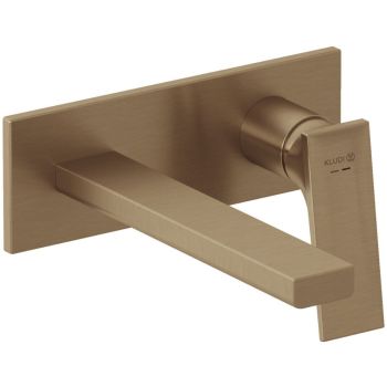 - KLUDI DECUS ścienna bateria umywalkowa brąz szczotkowany 54244N175 - 54244N175 - Łazienki Szydłowski