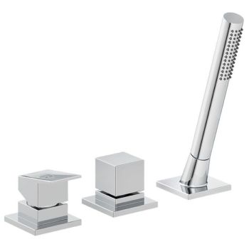 - KLUDI DECUS bateria wannowo- natryskowa chrom 544470575 - 544470575 - Łazienki Szydłowski