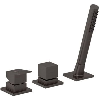 - KLUDI DECUS bateria wannowo- natryskowa czarny szczotkowany 54447N275 - 54447N275 - Łazienki Szydłowski