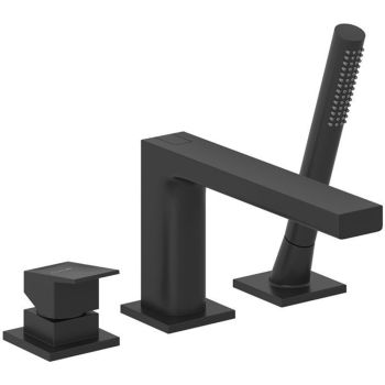 - KLUDI DECUS bateria wannowo- natryskowa czarny mat 544483975 - 544483975 - Łazienki Szydłowski