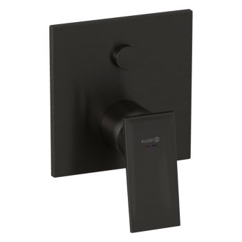 - KLUDI DECUS bateria wannowo-prysznicowa do Kludi Slim Boxx czarny szczotkowany 54759N275 - 54759N275 - Łazienki Szydłowski