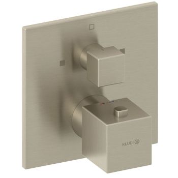  - KLUDI DECUS bateria wannowo prysznicowa z termostatem, do Kludi Slim Boxx 88022 nikiel szczotkowany 54810N575 - 54810N575 - Łazienki Szydłowski