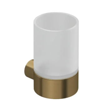 - KLUDI Vela R uchwyt ze szklanką brąz szczotkowany 58975N1 - 58975N1 - Łazienki Szydłowski