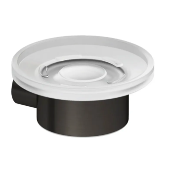 - KLUDI Vela R mydelniczka czarny szczotkowany 58985N2 - 58985N2 - Łazienki Szydłowski