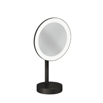  - KLUDI Vela R lusterko kosmetyczne LED czarny szczotkowany 58995N2F - 58995N2F - Łazienki Szydłowski