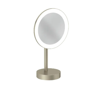 - KLUDI Vela R lusterko kosmetyczne LED nikiel szczotkowany 58995N5F - 58995N5F - Łazienki Szydłowski